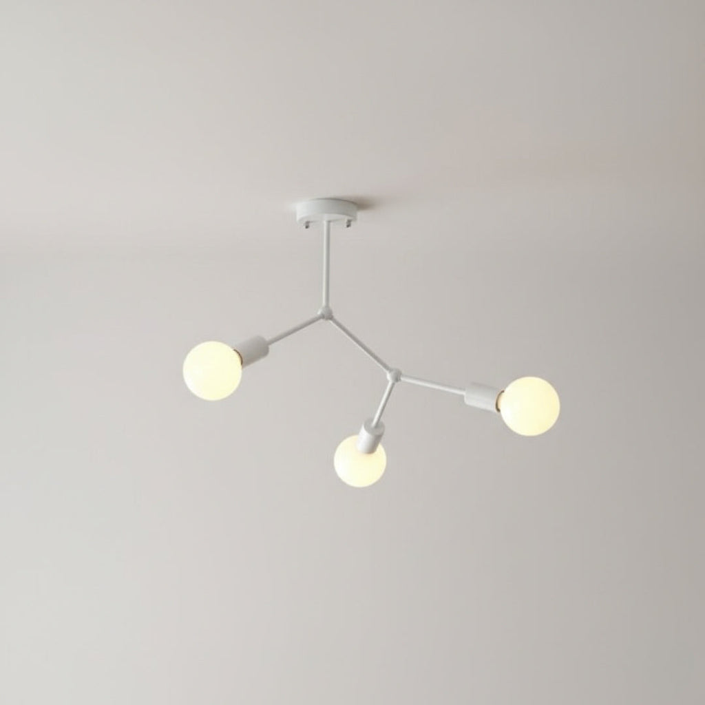 Kronleuchter LED Industriell mit Äste Metall