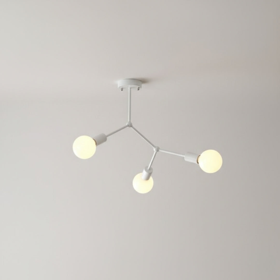 Kronleuchter LED Industriell mit Äste Metall