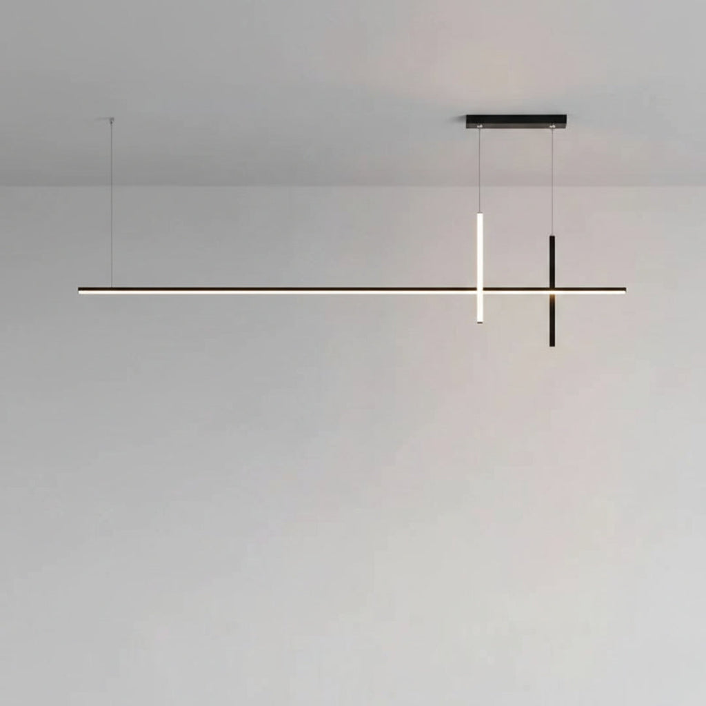 Kronleuchter LED Schwarz Minimalistisch Dimmbar modern