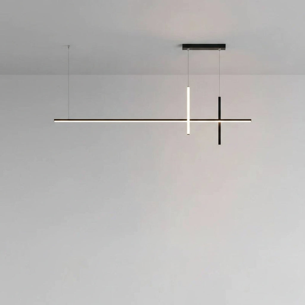 Kronleuchter LED Schwarz Minimalistisch Dimmbar modern