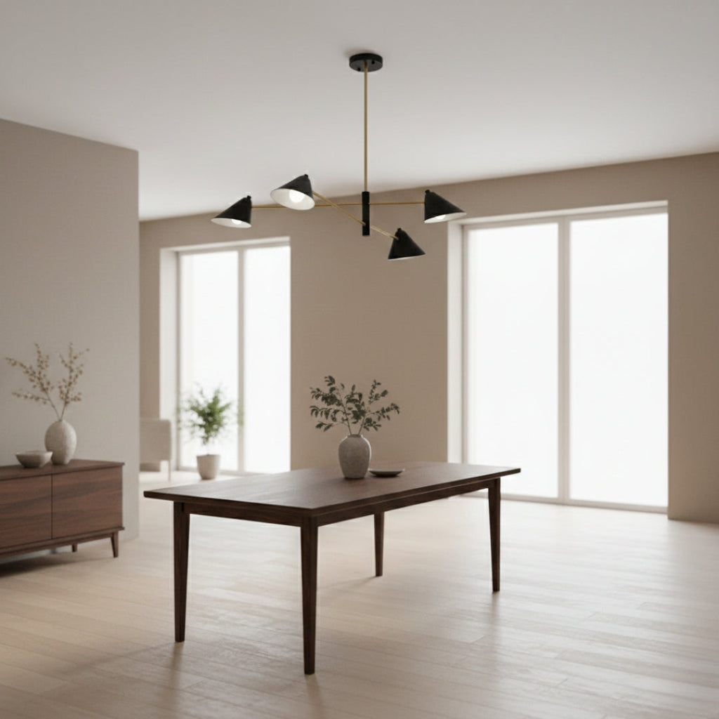 Kronleuchter LED design mit abat-jours dreieckig Loft-Stil