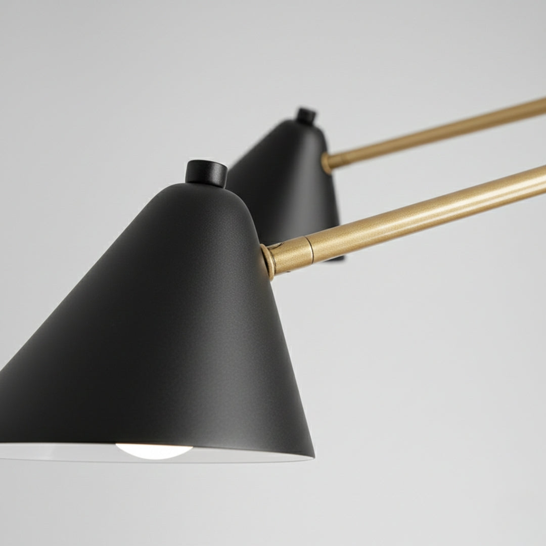 Kronleuchter LED design mit abat-jours dreieckig Loft-Stil