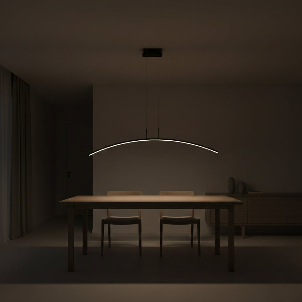 Kronleuchter LED design modern aus Bogen Kreis – Eleganz leuchtend