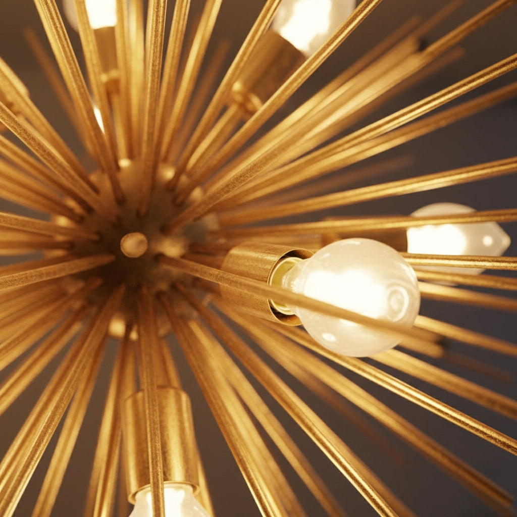 Kronleuchter modern aus Aluminium Golden Prosperity