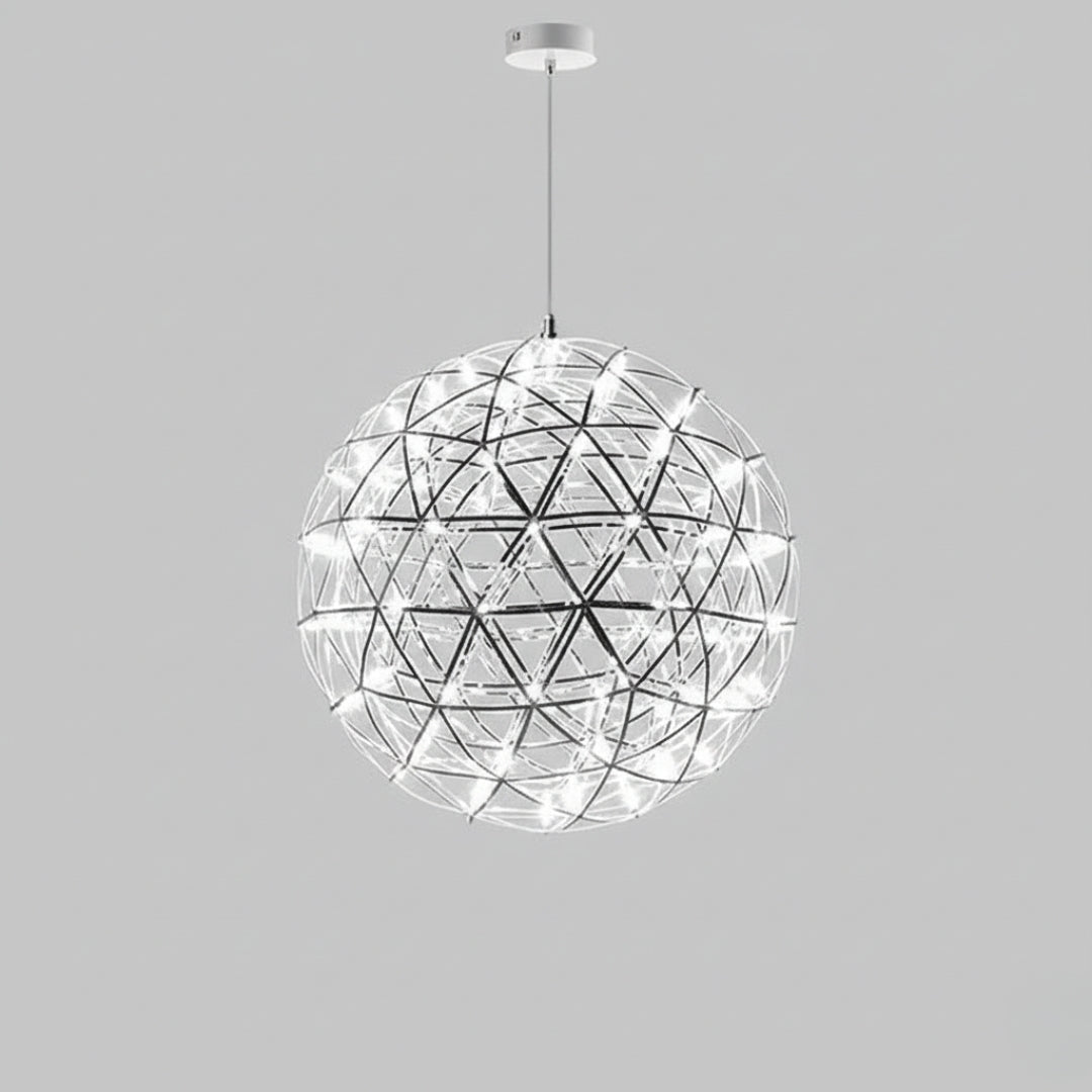 Kronleuchter Pendelleuchte LED Loft aus Edelstahl Spark Ball