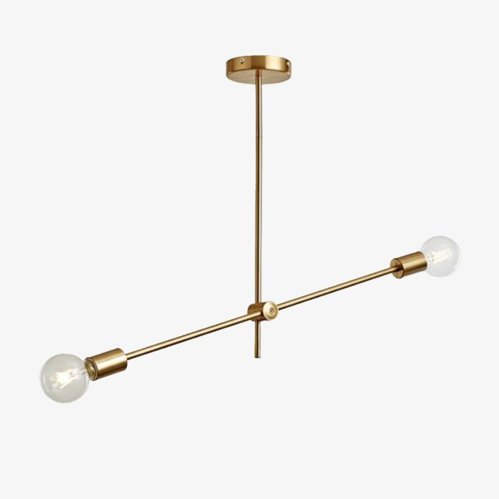 Kronleuchter LED Goldene Röhren – Design Loft Elegant