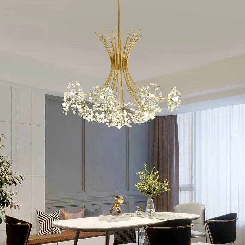 Kronleuchter Wohnzimmer Design aus Metall und Acryl