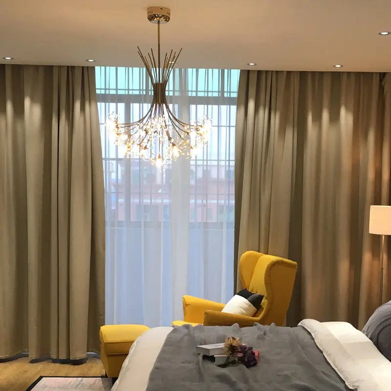 Kronleuchter Wohnzimmer Design aus Metall und Acryl