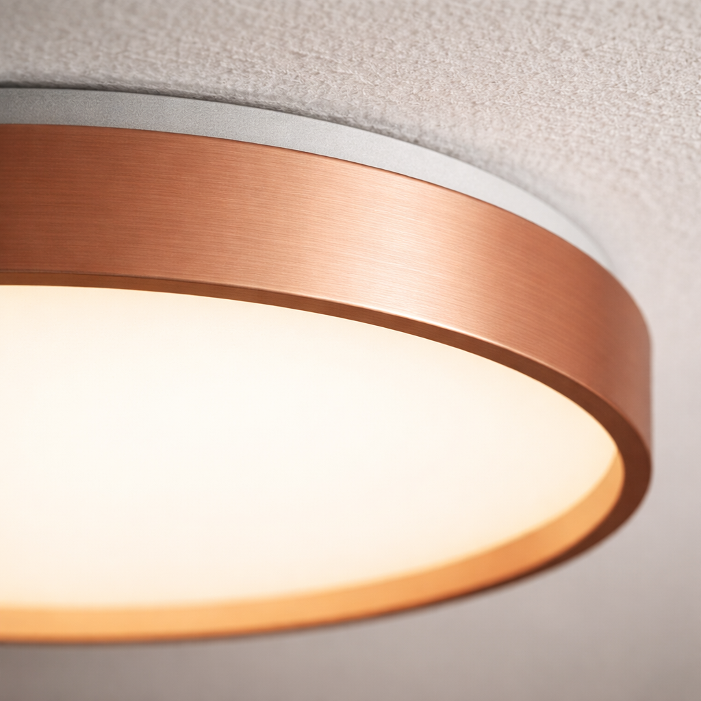 Deckenleuchte LED kreisförmig aus Metall design Dünn