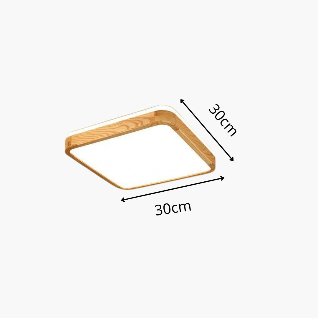 Deckenleuchte Holz LED Design moderne Formen