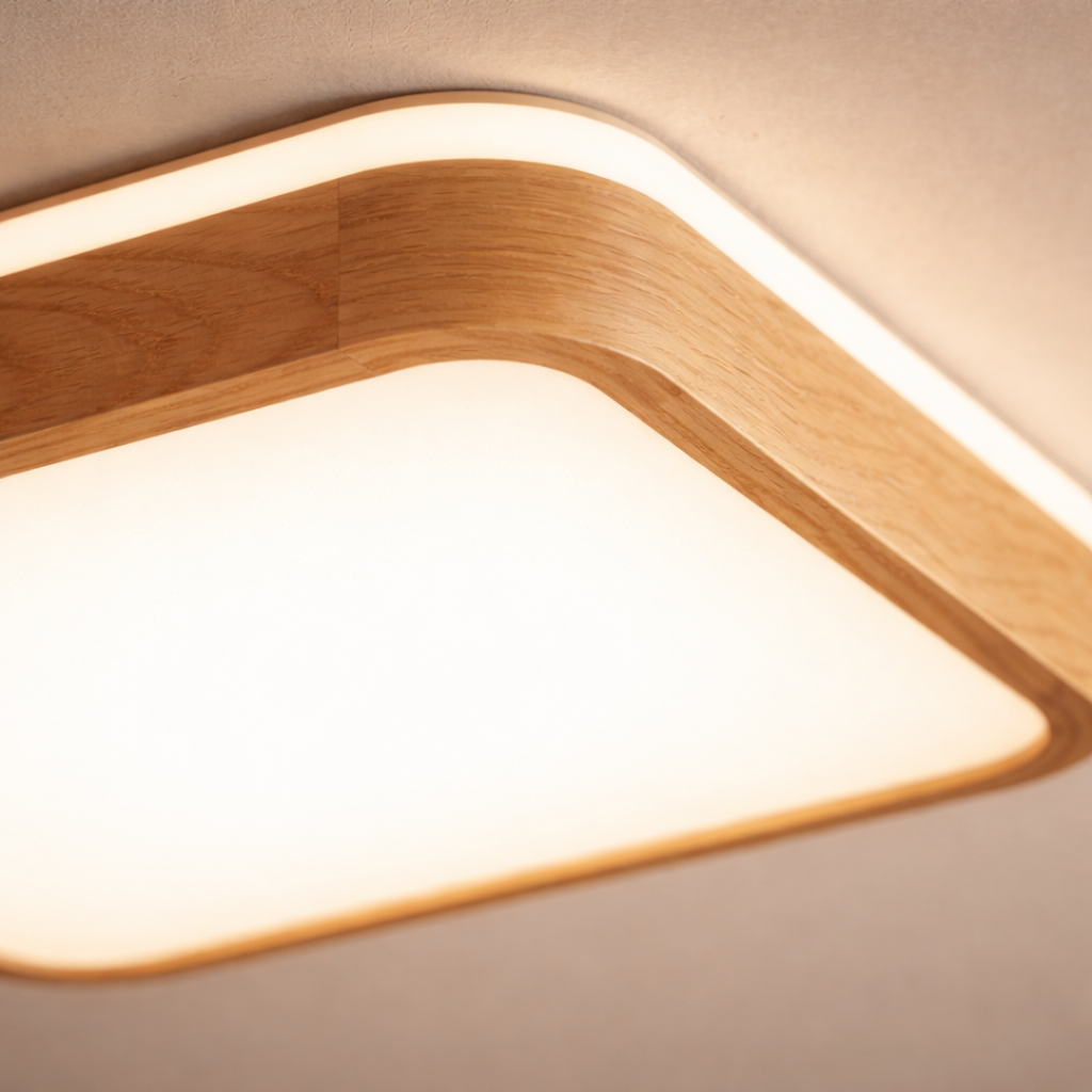 Deckenleuchte Holz LED Design moderne Formen