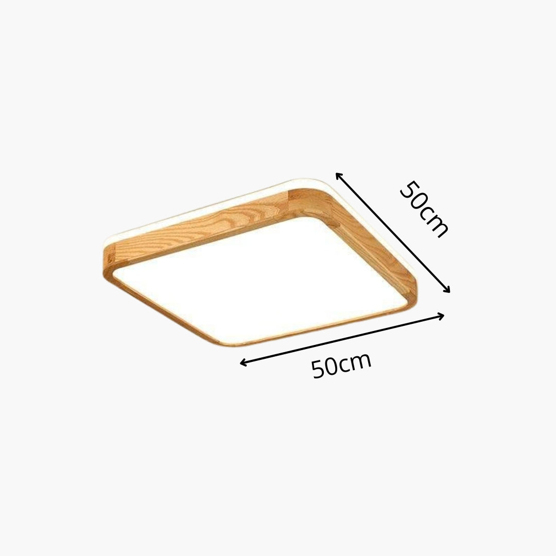 Deckenleuchte Holz LED Design moderne Formen
