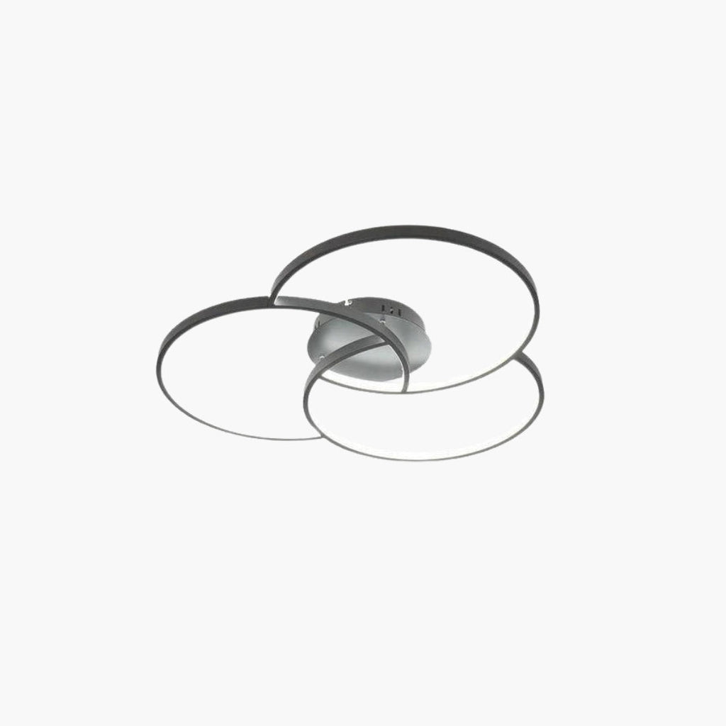 Plafonnier LED Design Rosace Triple Cercle