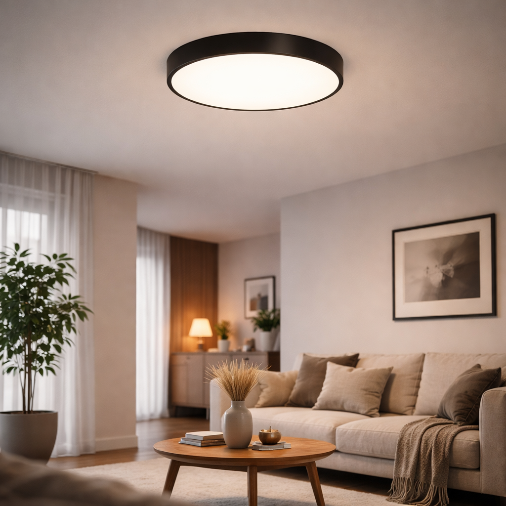 Deckenleuchte LED design flach abgerundet