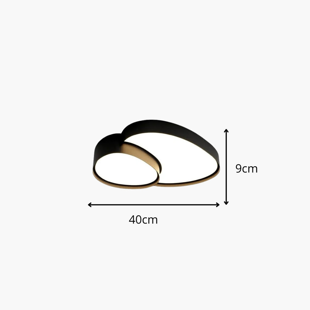 Deckenleuchte LED Design Schwarz Elegant modern