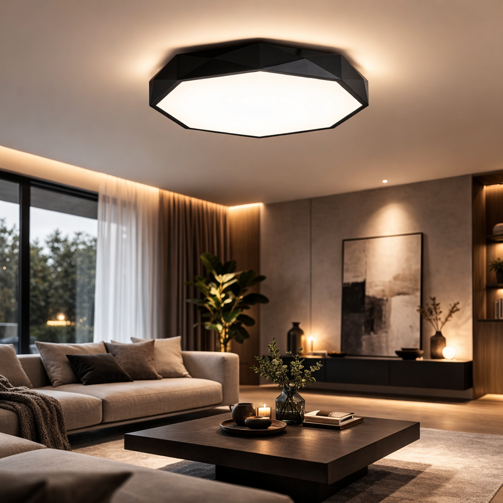 Deckenleuchte LED Achteckig Farbig ultradünn Balcony