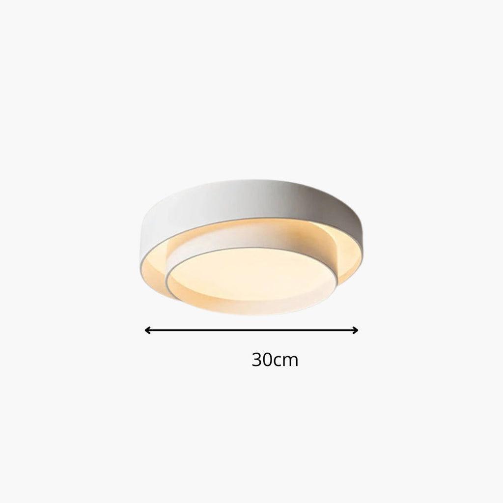 Deckenleuchte Rund mit LED Design modern Weiß