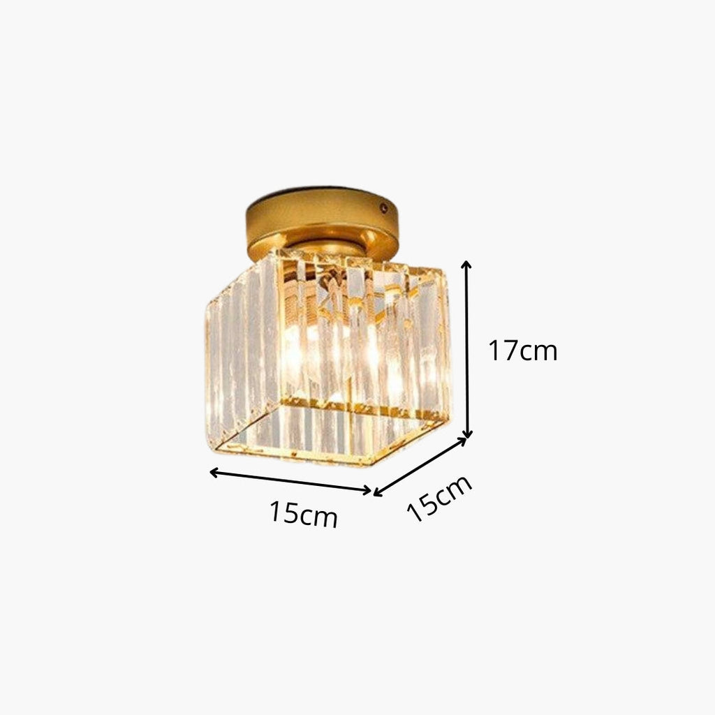 Deckenleuchte aus Kristall Golden Design modern