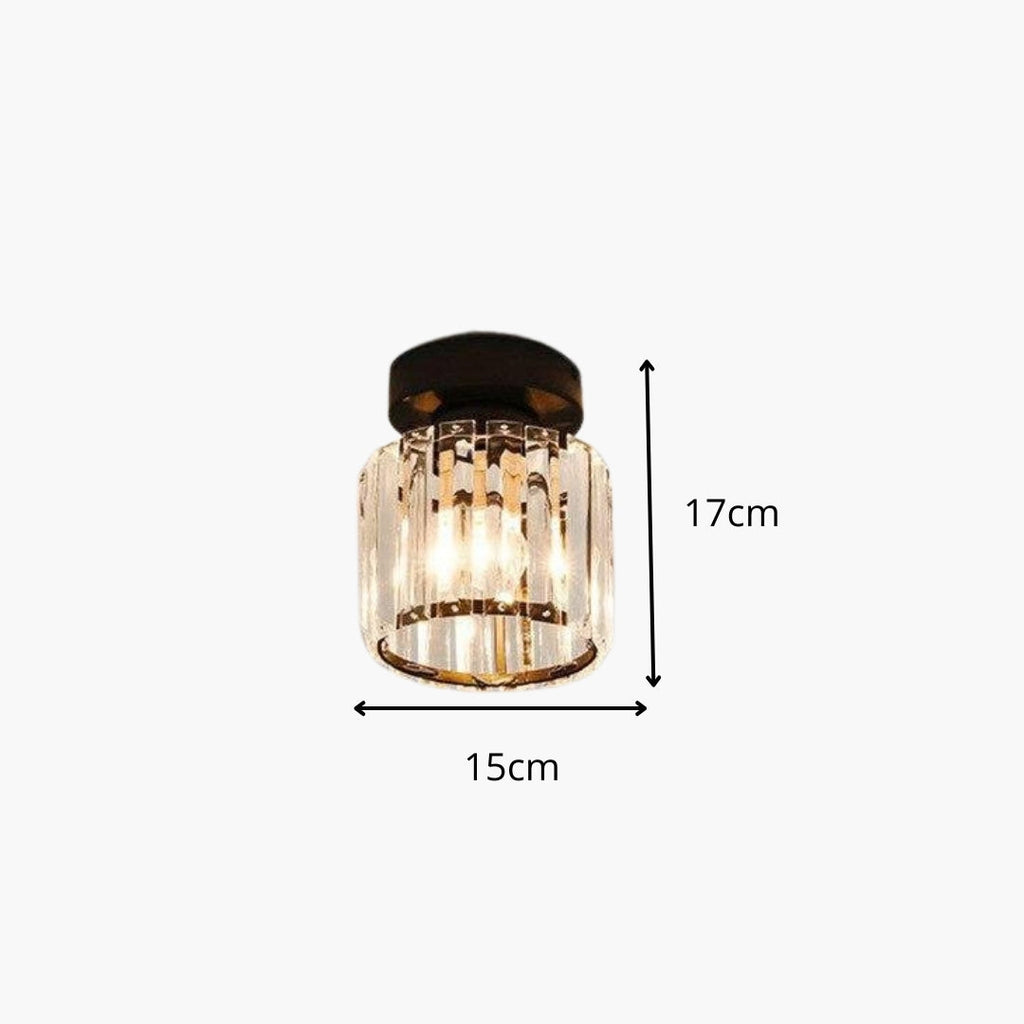 Deckenleuchte aus Kristall Golden Design modern