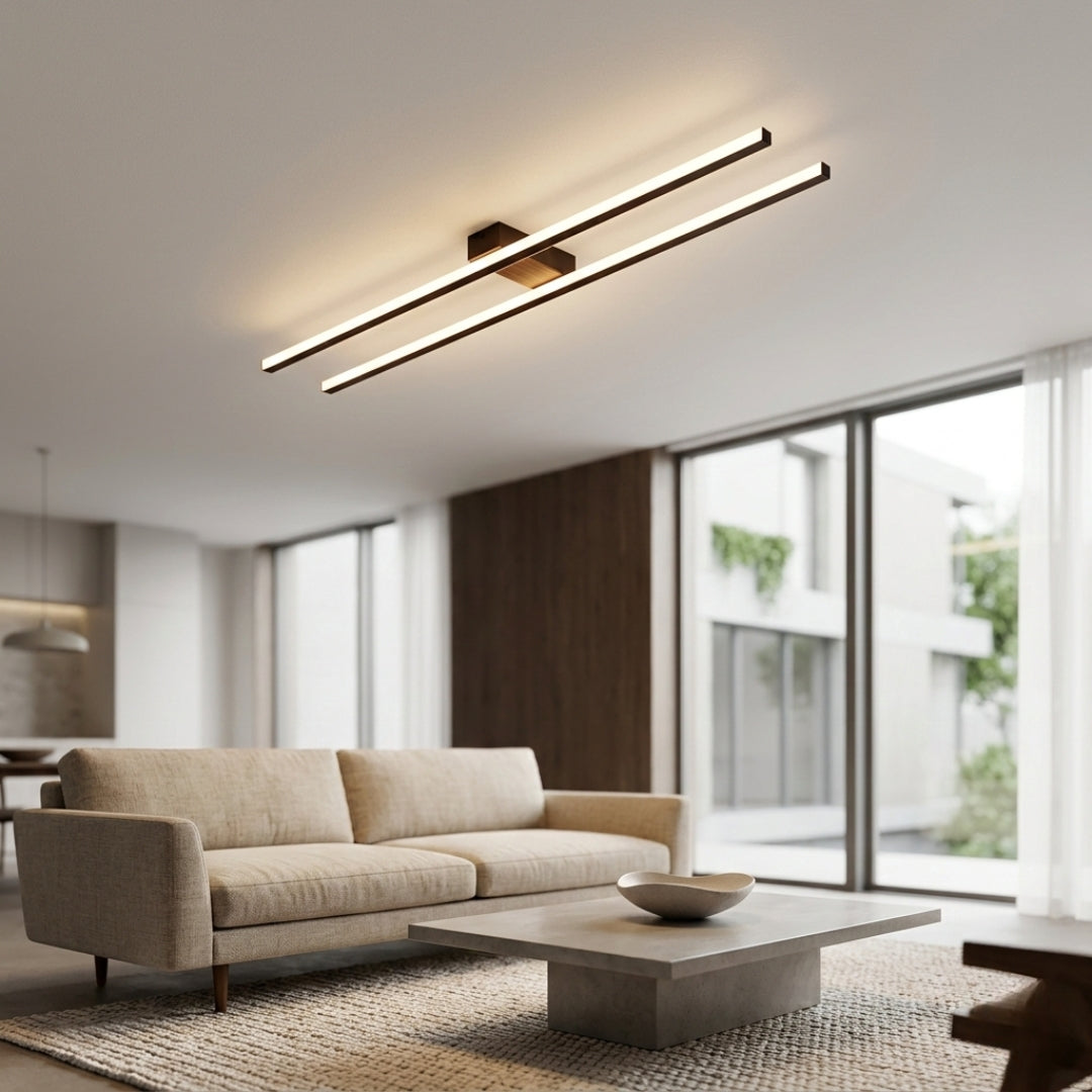 Deckenleuchte Industriell LED mit Leuchtstange Warren