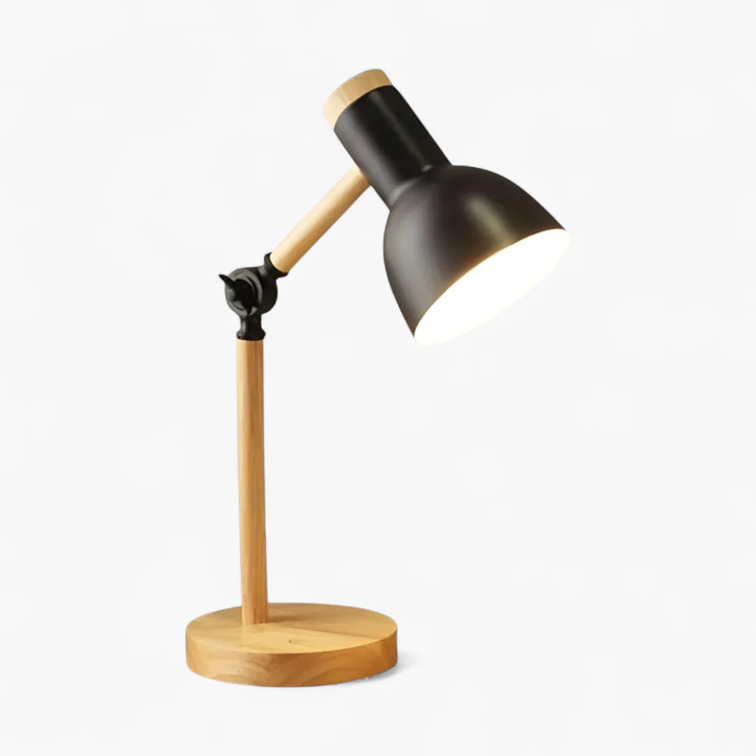 Nachttischlampe Holz Articulée