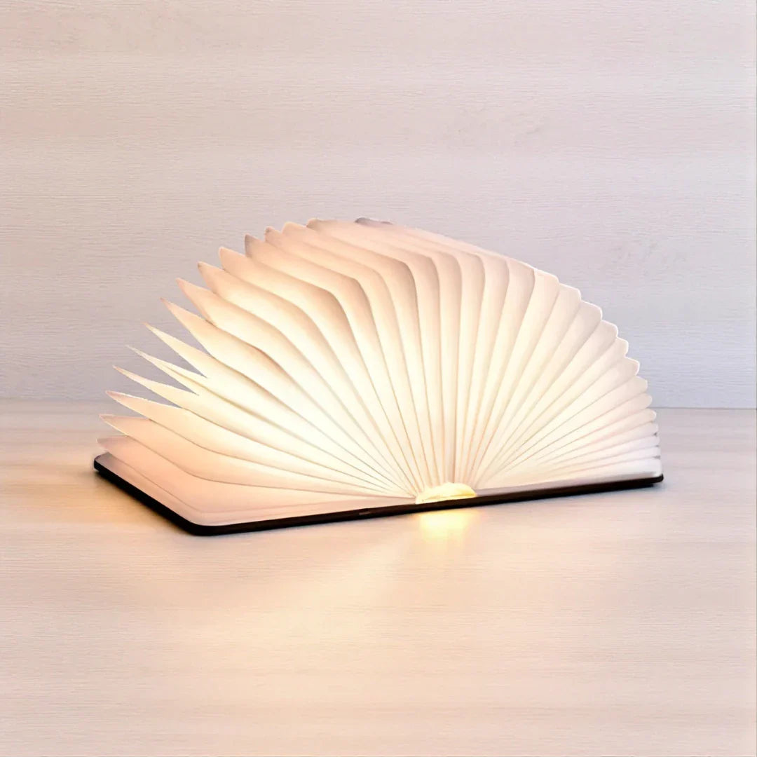 Nachttischlampe Buch