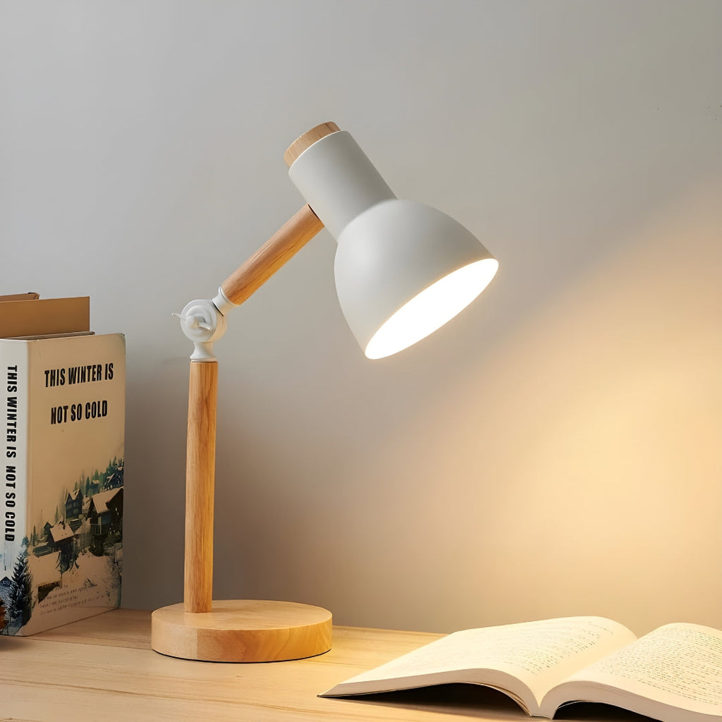 Nachttischlampe Holz Articulée