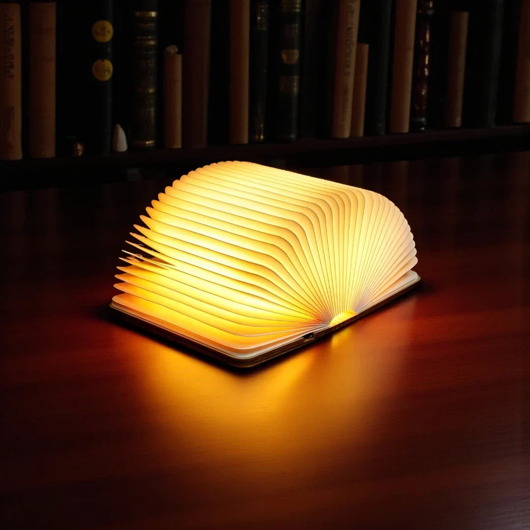 Nachttischlampe Buch