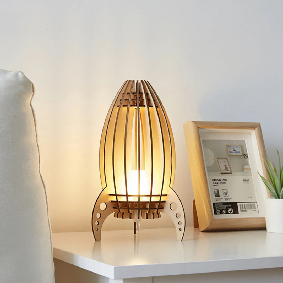 Nachttischlampe Kinder-Rakete