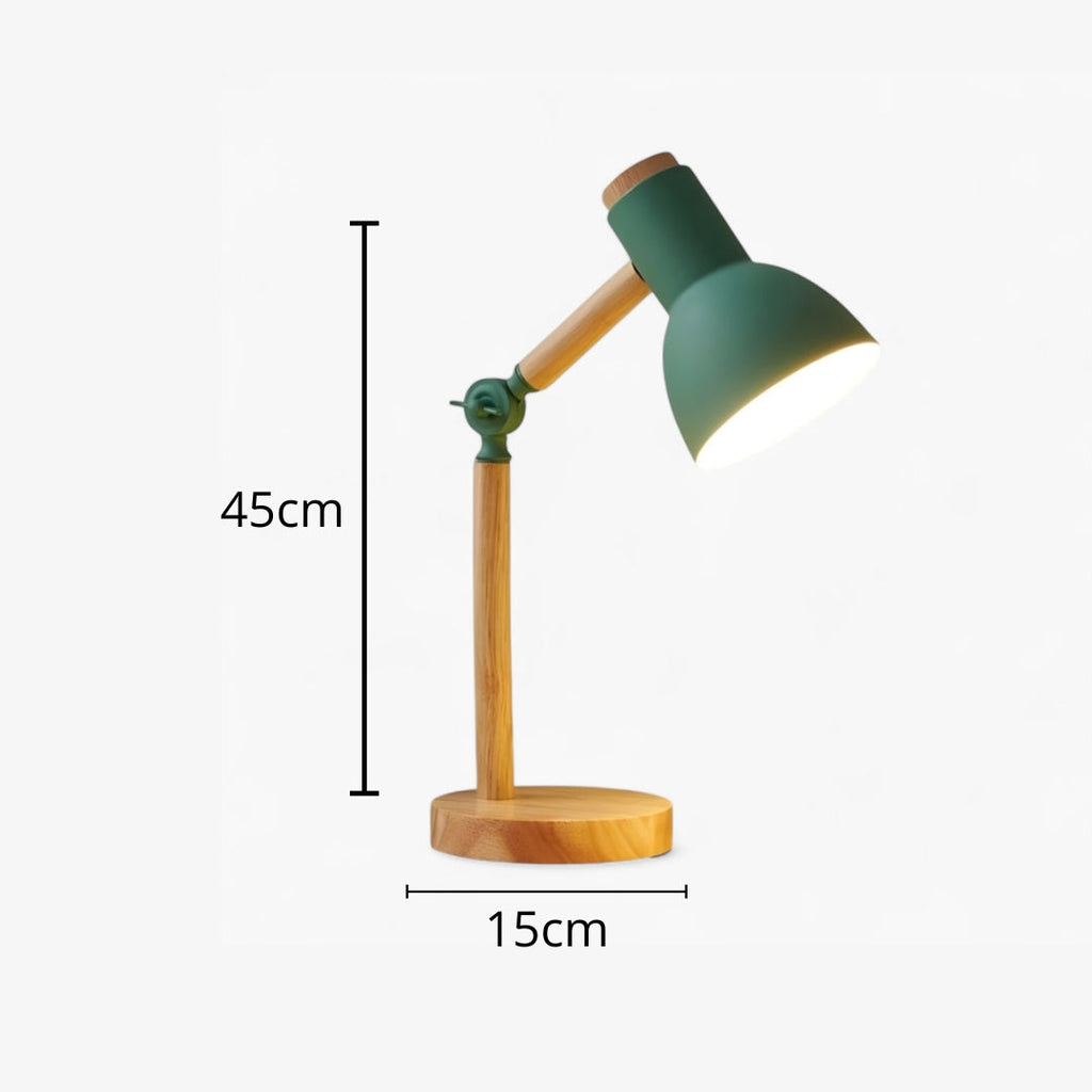 Nachttischlampe Holz Articulée
