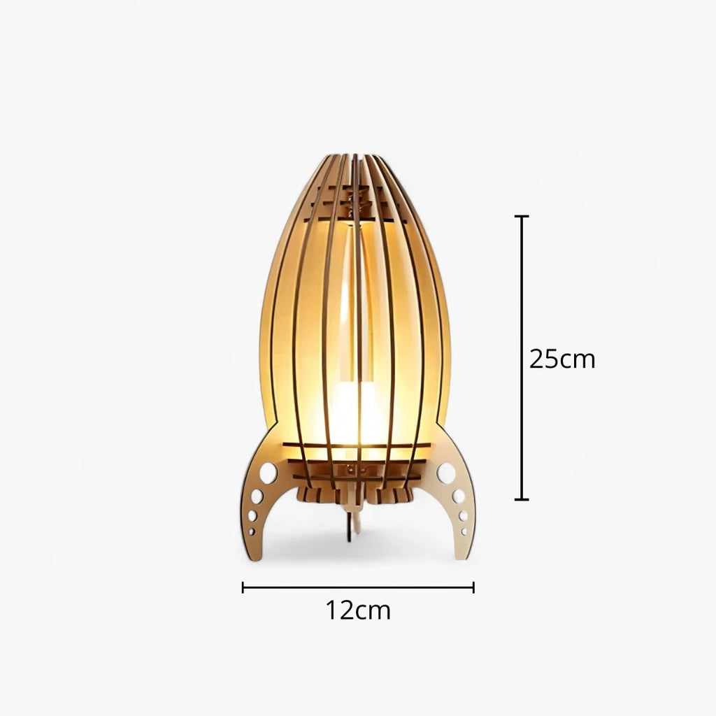 Nachttischlampe Kinder-Rakete