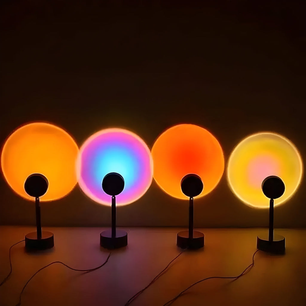 Nachttischlampe Sonnenuntergang 16 Farben