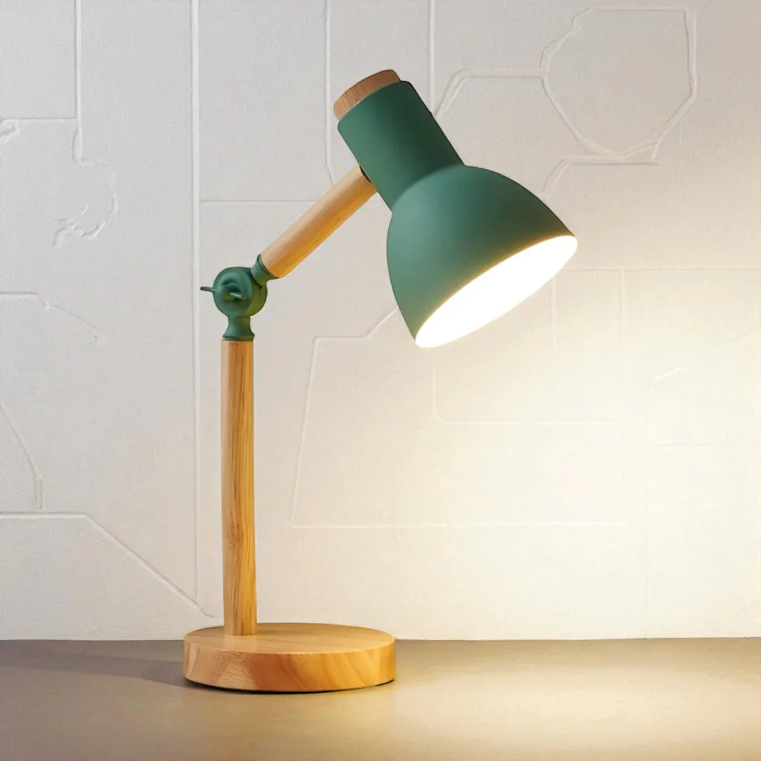 Nachttischlampe Holz Articulée