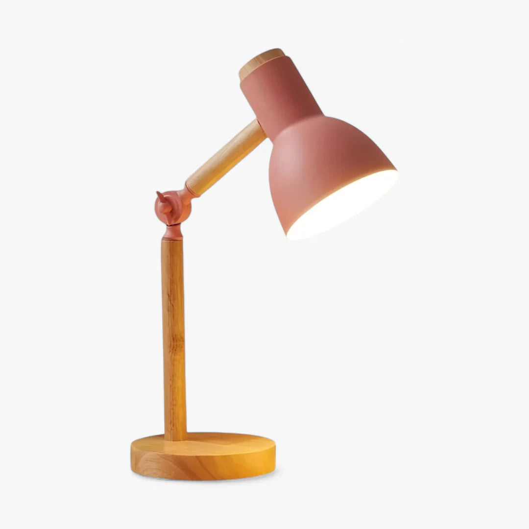 Nachttischlampe Holz Articulée