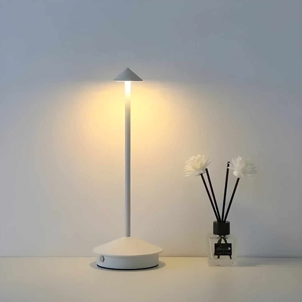 Nachttischlampe aufladbar mit Touch-LED Metall – Classica