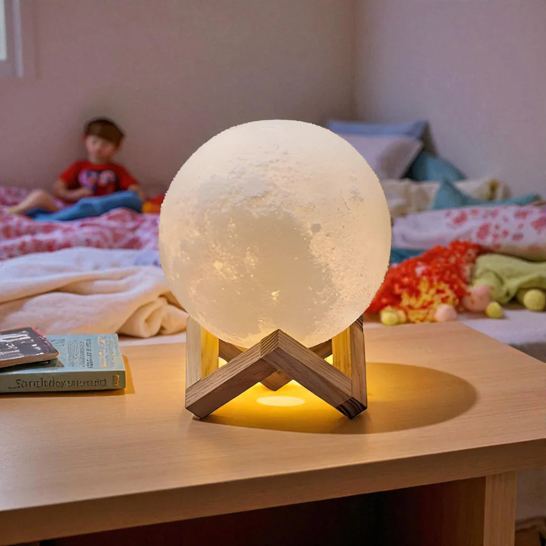 Nachttischlampe in Form von Mond
