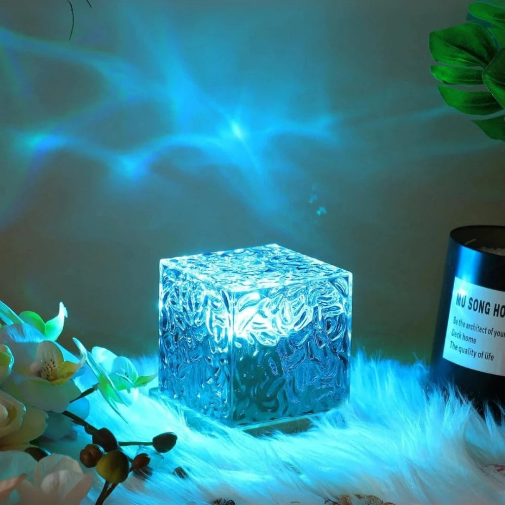 Nachttischlampe LED Wellenoptik – Ondina