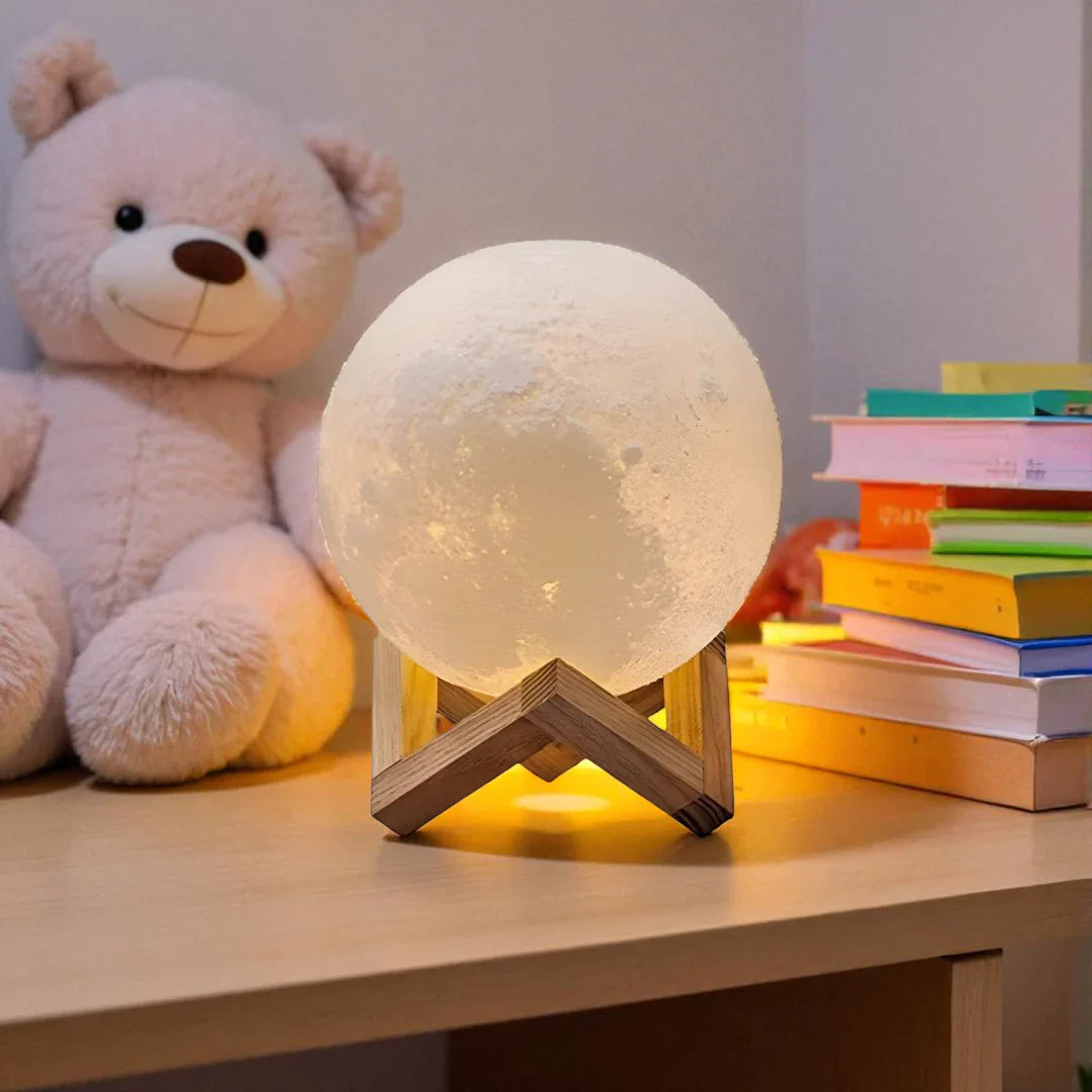 Nachttischlampe in Form von Mond