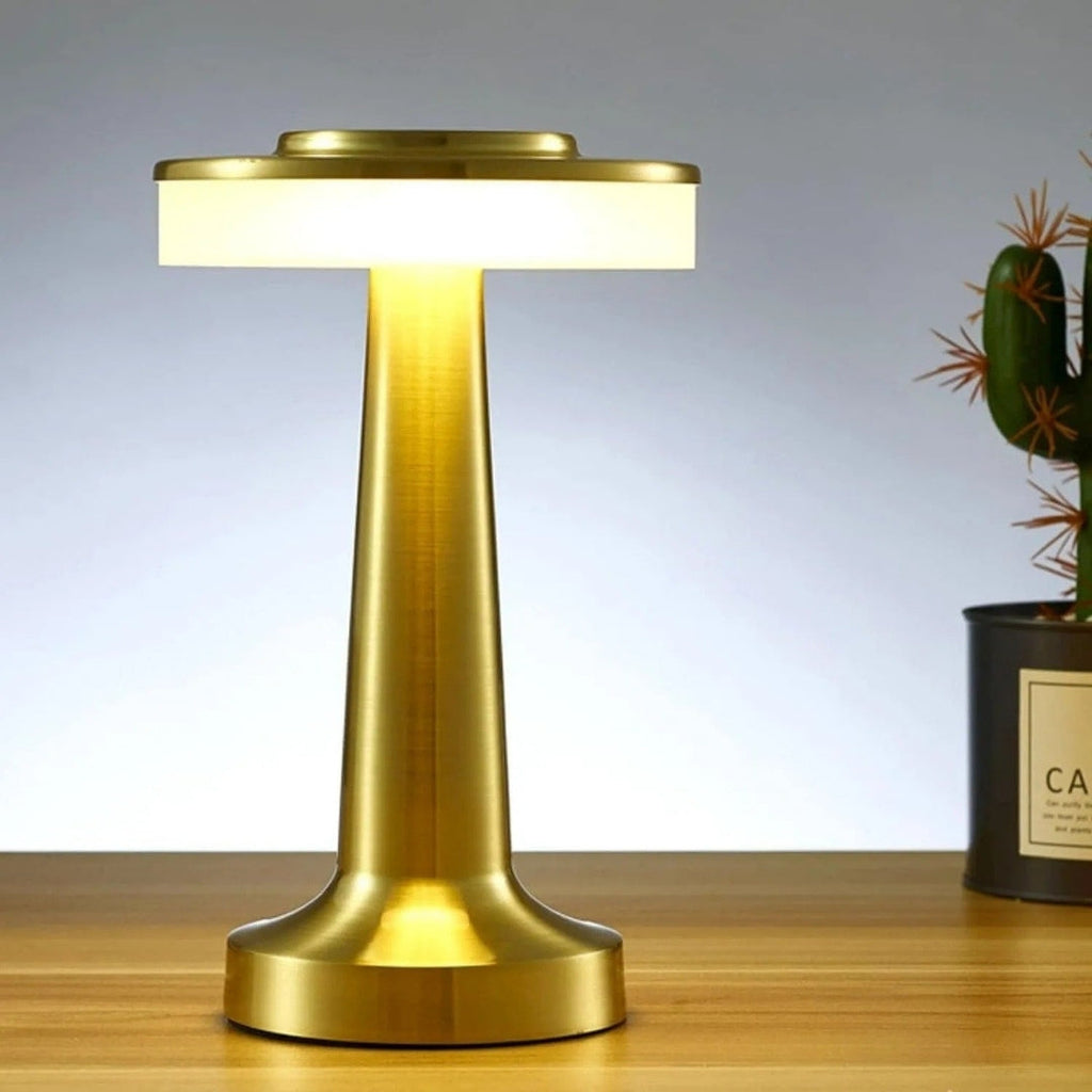 Nachttischlampe Touch Golden