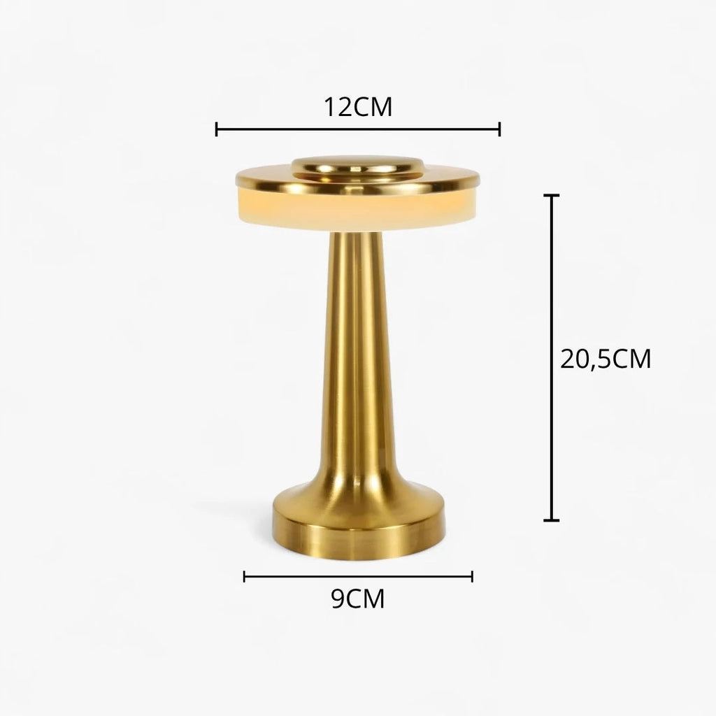 Nachttischlampe Touch Golden