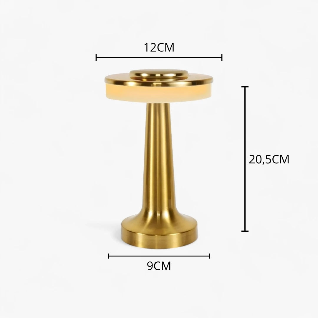 Nachttischlampe Touch Golden