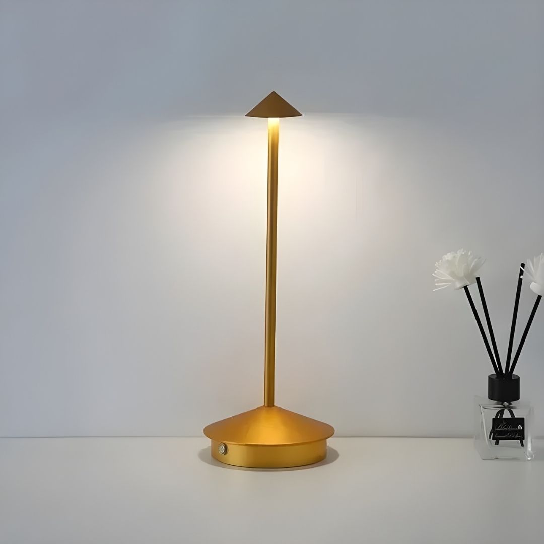 Nachttischlampe aufladbar mit Touch-LED Metall – Classica