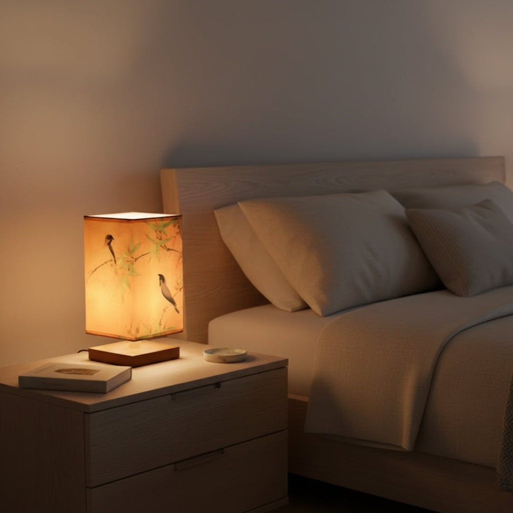 Nachttischlampe Japanisch Skandinavisch