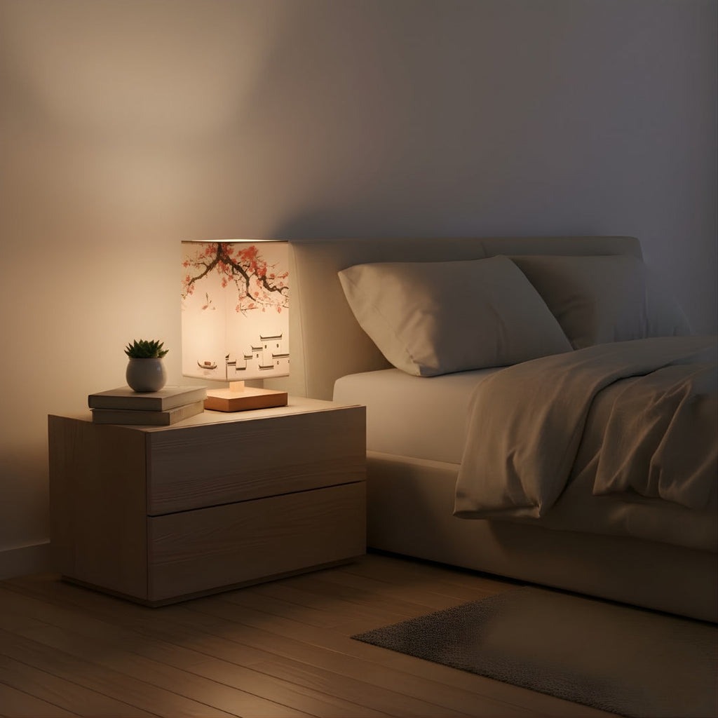 Nachttischlampe Japanisch Skandinavisch