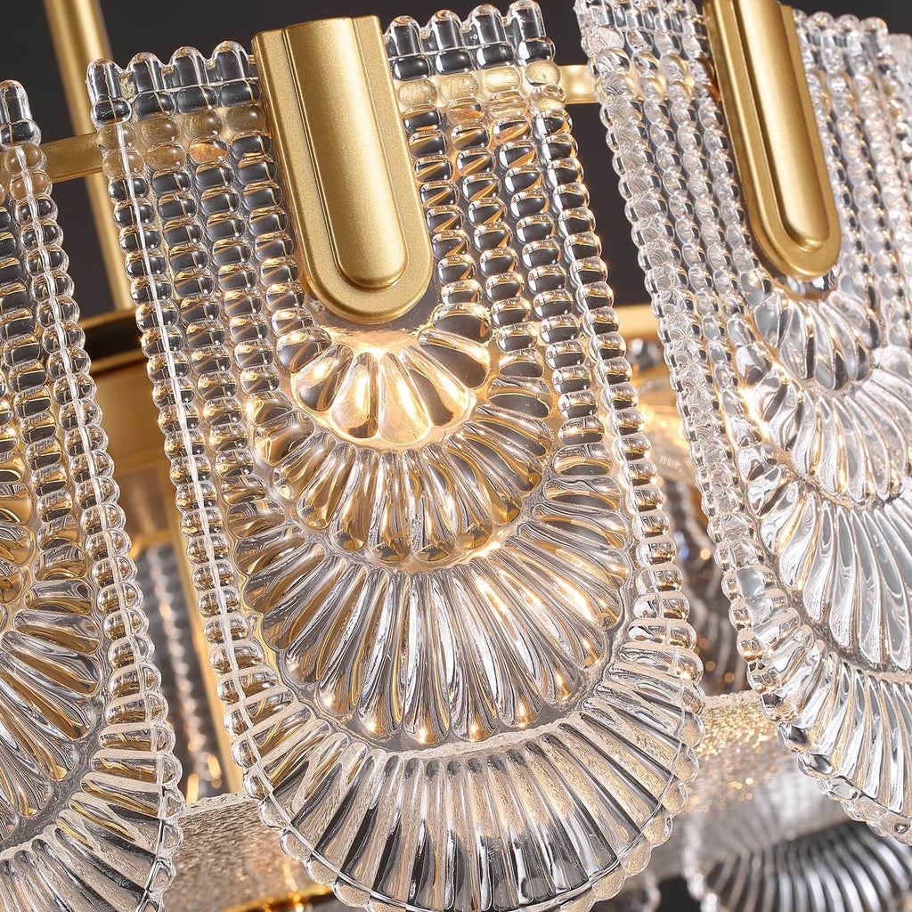 Kronleuchter Rund Metall Gold