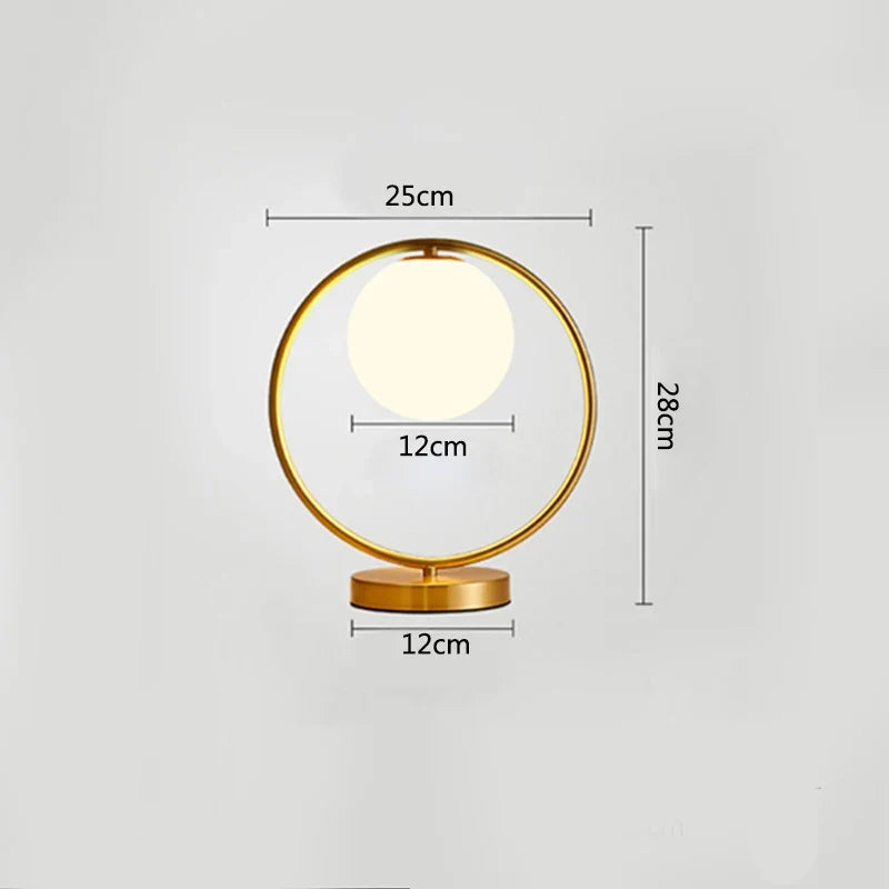 Nachttischlampe Kugel