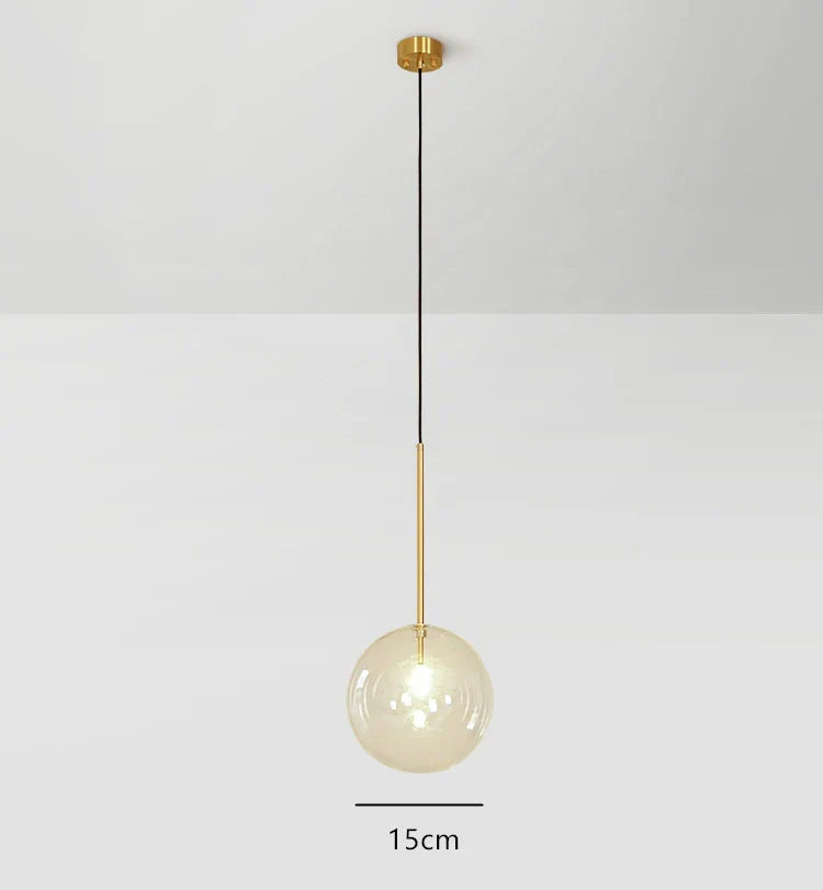 Pendelleuchte Kugel aus Glas LED Stil skandinavisch modern