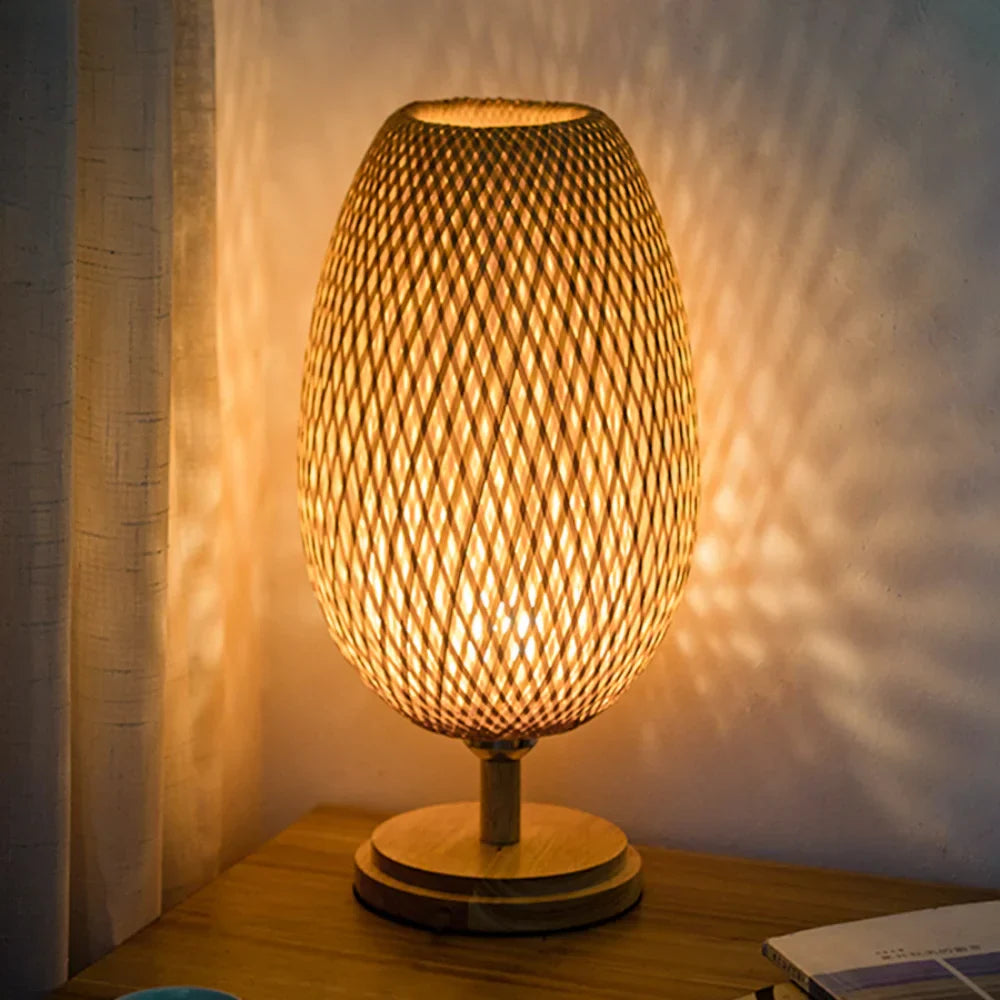 Nachttischlampe Bambou