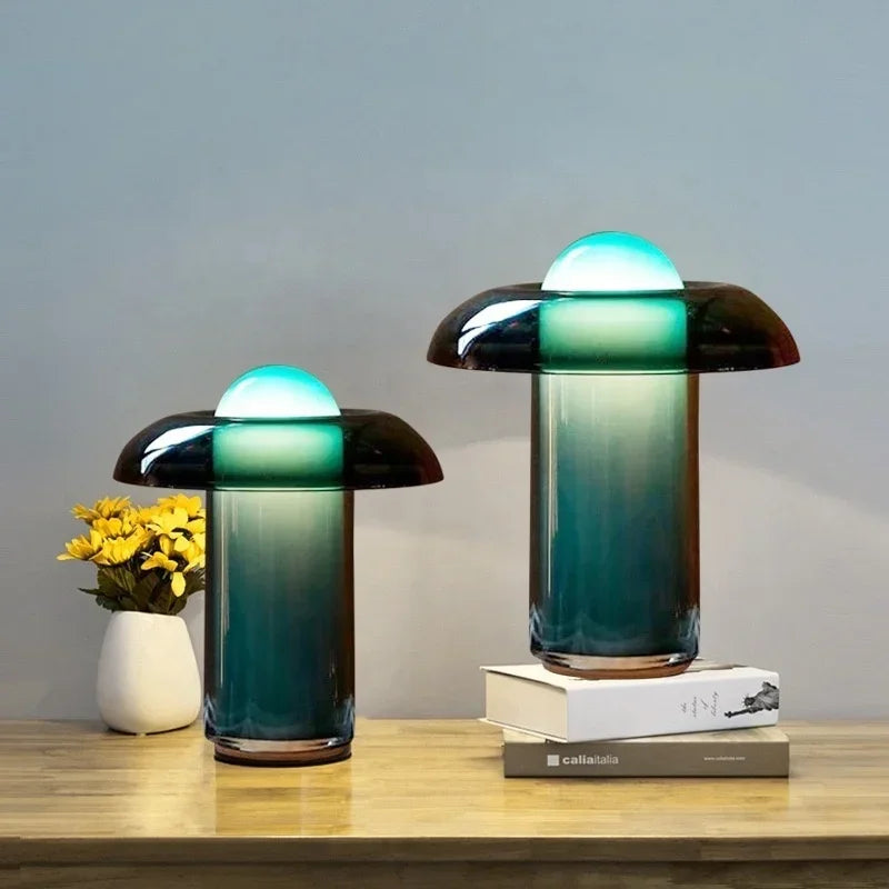 Nachttischlampe Modernes Glas