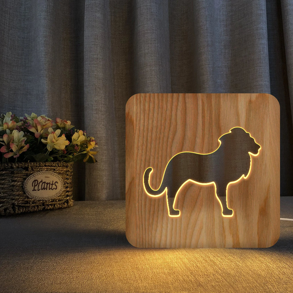 Nachttischlampe Lion